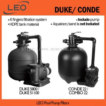 LEO Pool Pump Filters 75L/125L 50mm