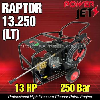 PowerJet RAPTOR-13.250(LT) High Pressure Cleaner 13Hp Petrol Engine 250 Bar 