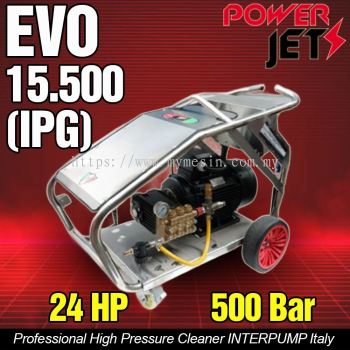 PowerJet EVO-15.500(IPG) High Pressure Cleaner 500 Bar 24Hp 415V (INTERPUMP Italy)