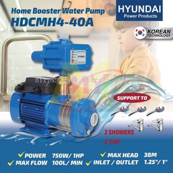 HYUNDAI HDCMH4-40A Automatic Booster Pump 750W 240V