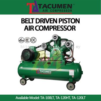 TACUMEN TA-LT/HT Series Belt Driven Air Compressor c/w Induction Motor