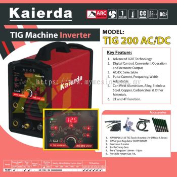 KAIERDA TIG 200AC/DC IGBT Inverter Welding Machine 240V