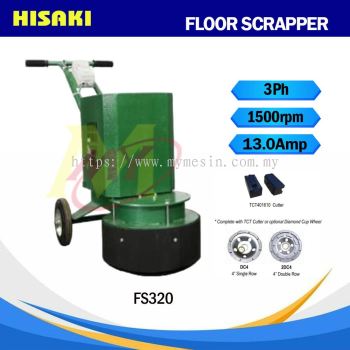 HISAKI FS320 3HP Floor Scrapper 1500rpm