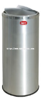 IMEC SR 31 F - S/Steel Litter Bin c/w Filip Top