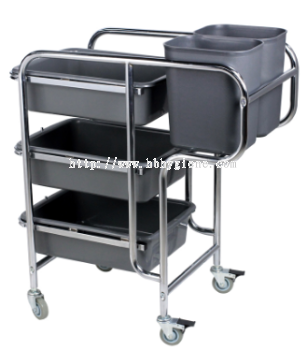 RESTAURANT CART C/W BUCKET (S)