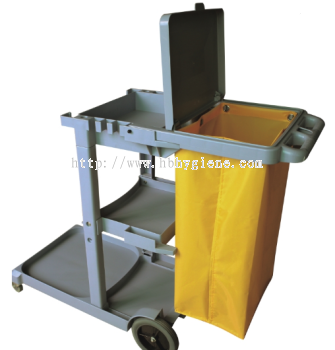 JT 1000 - JANITOR CART TROLLEY C/W COVER