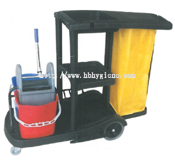 JT 2000C - COMPLETE JANITOR CART TROLLEY  C/W BUCKET