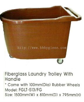 Fiberglass Laundry Trolley With Handle