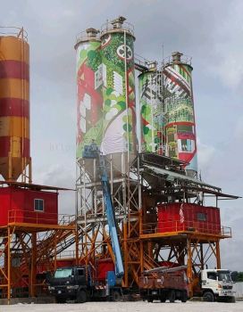 silo banner and installation.