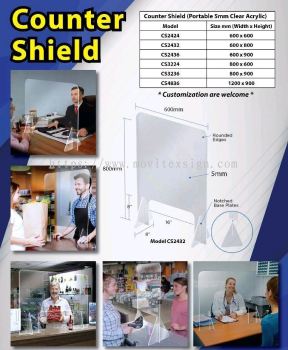 counter arcylic shield board DIY