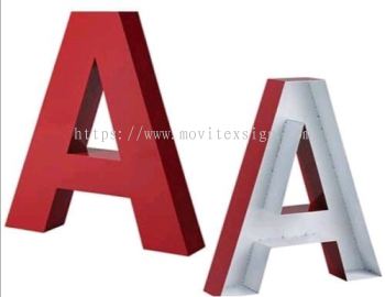 3D Lettering made of Aluminum 