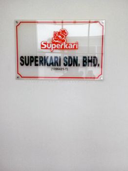 reception sign  or counter sign made of clear  Arcylic  plate (click for more detail)