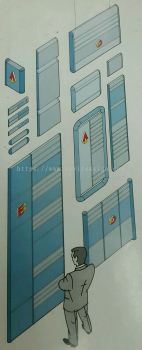 Aluminium sign profile systems for building directory or door sign 