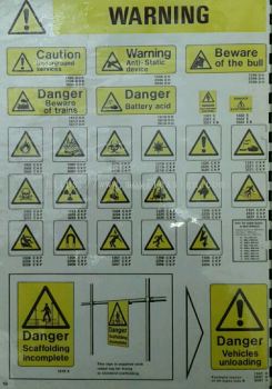 warning sign plate n poster or label sign printing 