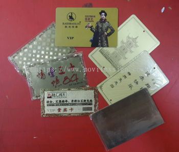 gold plating photo engraving card n etching plate 