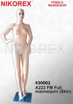 430002 C FEMALE PLASTIC MANNEQUIN SKIN (A222)