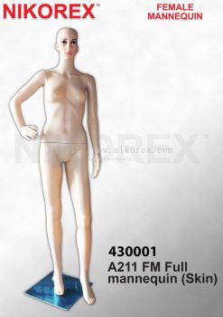 430001 C FEMALE PLASTIC MANNEQUIN SKIN (A211)