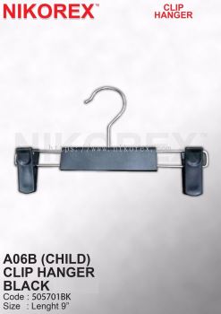 505701BK   - Clip Hanger Child A06B (Black) 10pcs