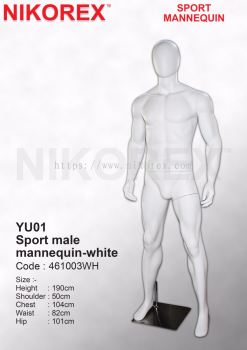 461003WH - MALE SPORT/M (EGG FACE) MATTE WHITE (YU01)