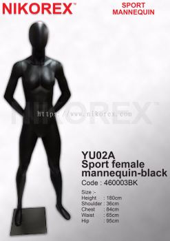 460003BK - FEMALE SPORT/M (EGG FACE) MATTE BLACK (YU02A)