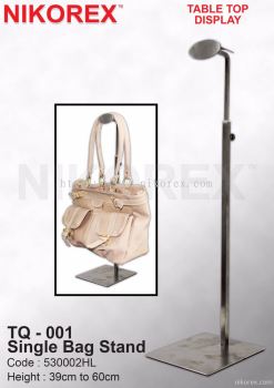 530002HL - SS BAG STAND 1 SIDED TQ-001 HAIRLINE