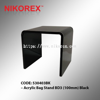 530403BK C Acrylic Bag Stand BD3 (100mm) Black