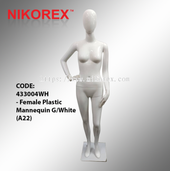 433004WH - Female Plastic Mannequin G/White (A22)