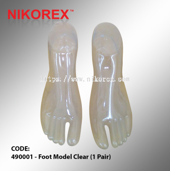 490001 - Foot Model Clear (1 Pair)
