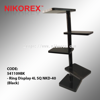 541109BK - Ring Display 4L SQ NKD-40 (Black)