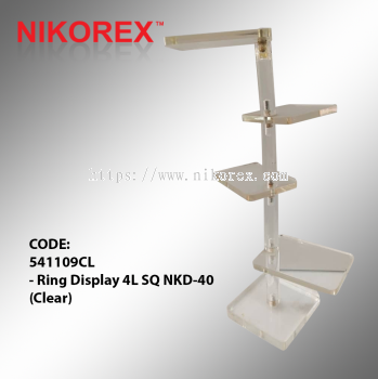 541109CL - Ring Display 4L SQ NKD-40 (Clear)