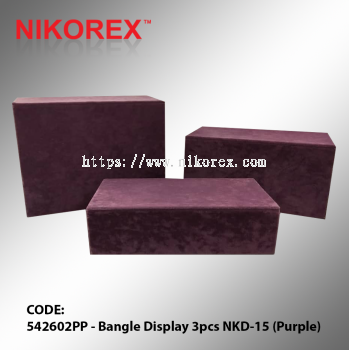 542602PP - Bangle Display 3pcs NKD-15 (Purple)