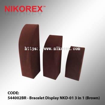 544002BR - Bracelet Display NKD-01 3 in 1 (Brown)