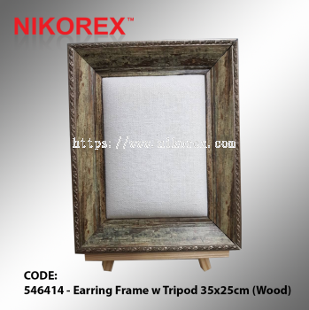 546414 - Earring Frame w Tripod 35x25cm (Wood)
