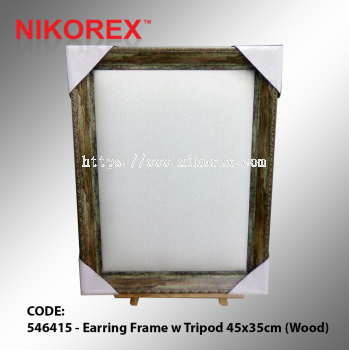 546415 - Earring Frame w Tripod 45x35cm (Wood)