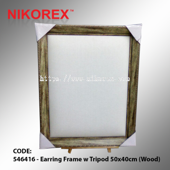 546416 - Earring Frame w Tripod 50x40cm (Wood)
