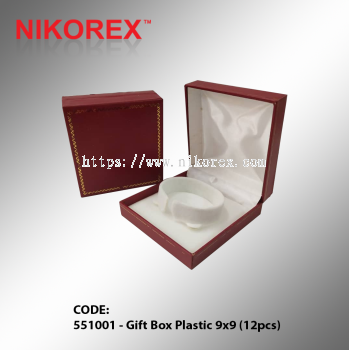 551001 - Gift Box Plastic 9x9 (12pcs)
