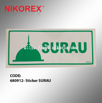 681012 - STICKER SURAU 