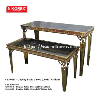 420101TT - Display Table 2 Step (LF01) Titanium