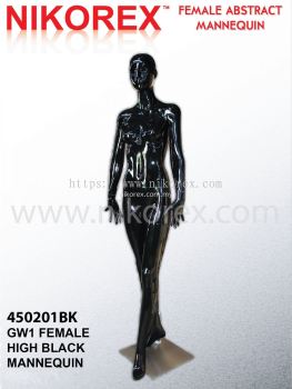 450201BK - FEMALE FIBER MANNEQUIN G.BLACK (GW1)
