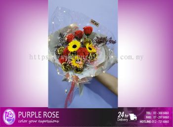 Soap Flower Bouquet Set 10