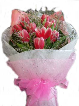Lillies/Tulips bouquet 06-Forever Love(SGD80)