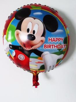 Mickey Happy Birthday Foil Balloon