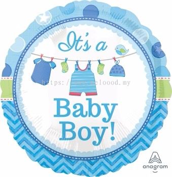 Foil 18" Anagram It's a baby boy