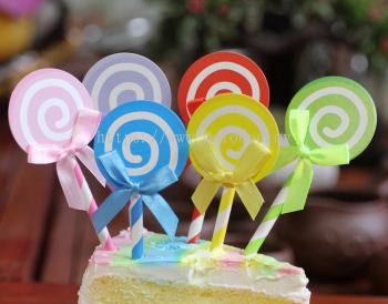 Lolipop Birthday Cake Topper