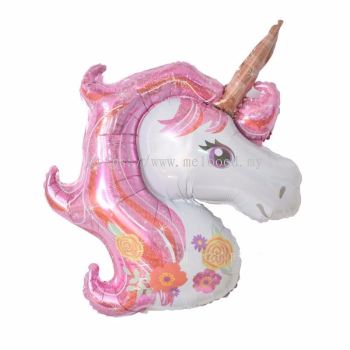Unicorn Horse Pink 108x78cm