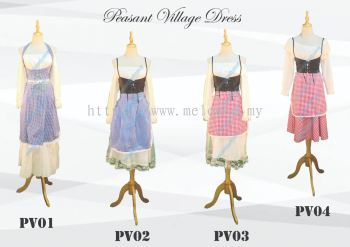 PEASANT VILLAGE DRESS PV01-03