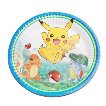 Paper Plate 10'S - Pokemon