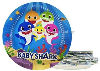Paper Plate 10'S - Baby Shark