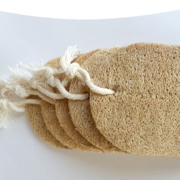 Natural Loofah Dishwashing Scouring Pad Kitchen Cleaning Towel Kain Dapur 丝瓜络洗碗布