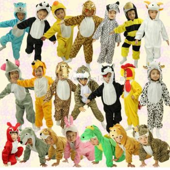 Animal Costume Kid - Cow | Black wolf | Black Cat and more